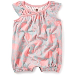 Tea Collection Banksia Wrap Neck Romper sz 9-12 mo